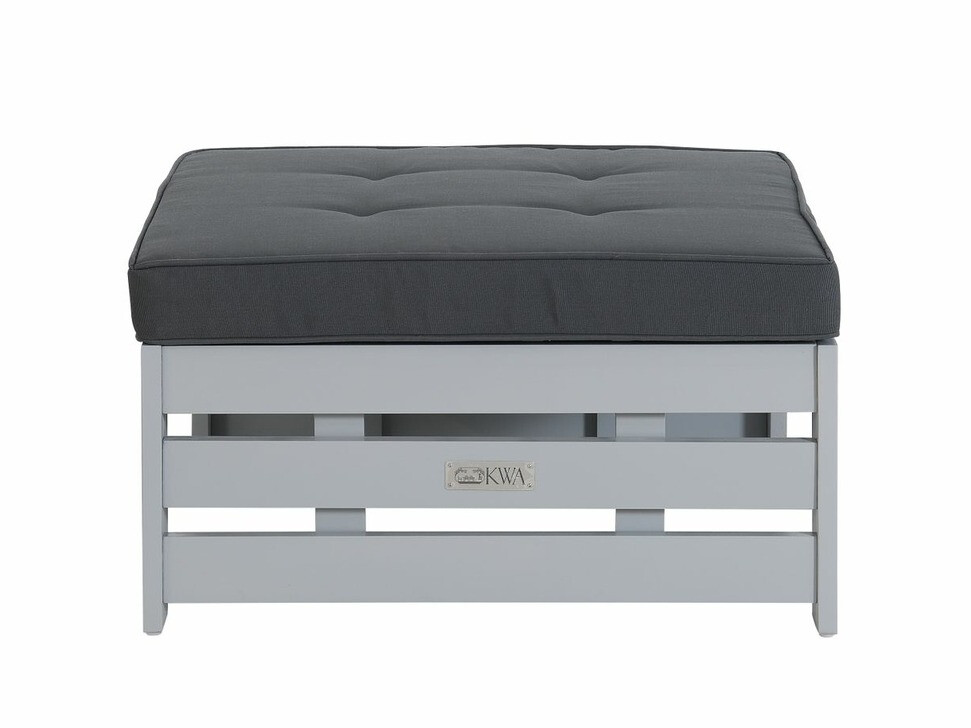 Pufe para o exterior Riverton 761 (Preto + Cinzento)