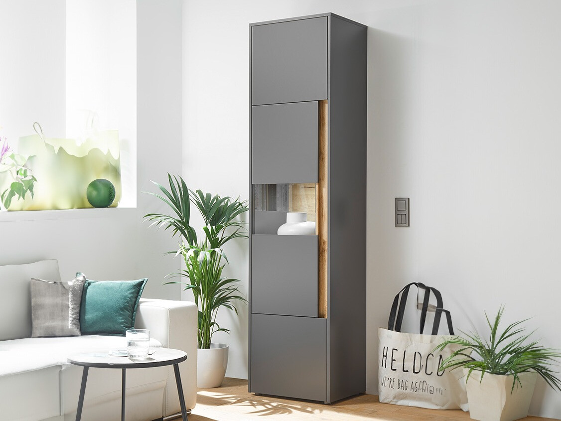 Estante Elbsori 100 (Antracite + Carvalho wotan)