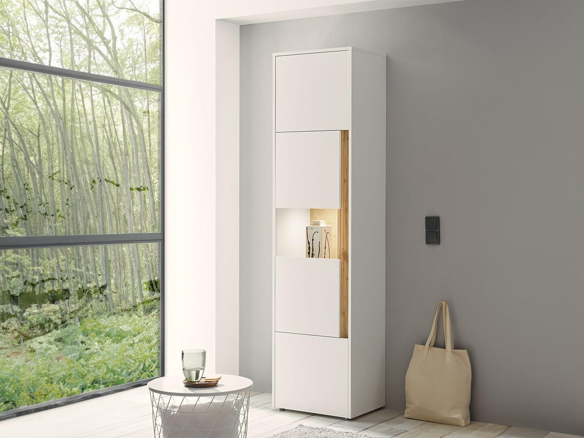 Estante Elbsori 100 (Branco + Carvalho wotan)