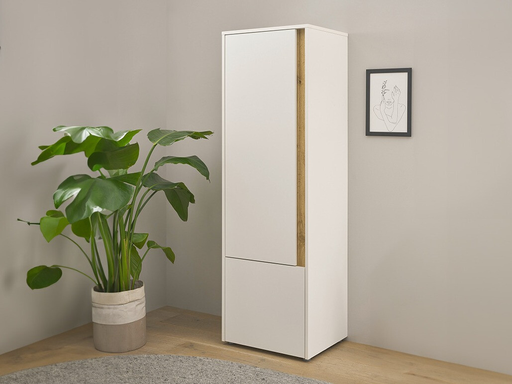 Estante Elbsori 104 (Branco + Carvalho wotan)