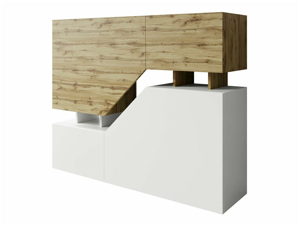 Aparador Comfivo Daldune 101 (Carvalho wotan + Branco)