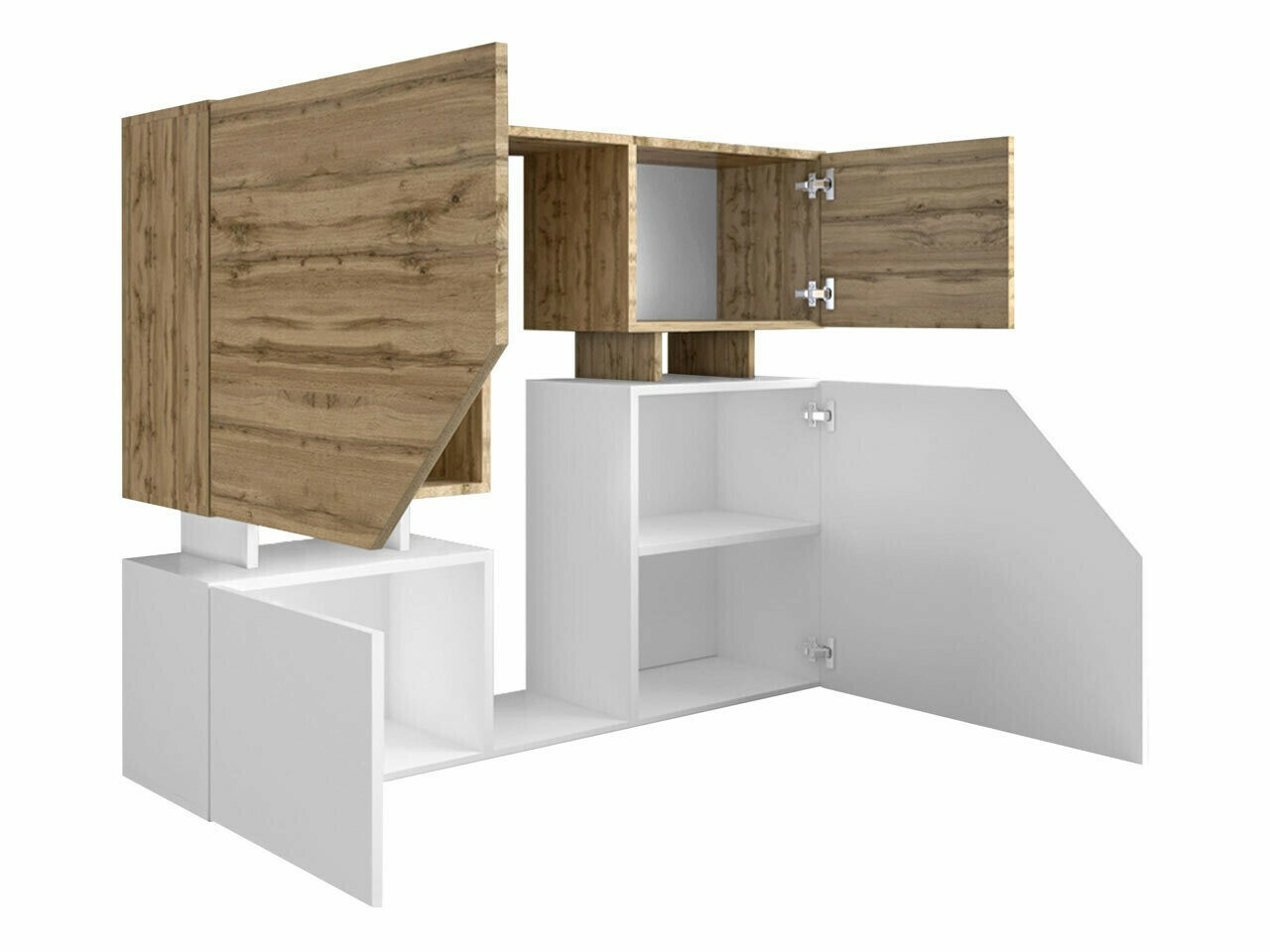 Aparador Comfivo Daldune (Carvalho wotan + Antracite)