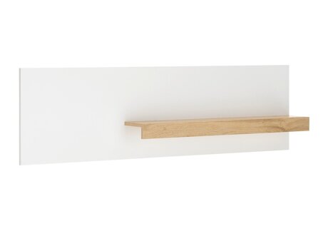 Estante de parede Elbsori 125 (Branco + Carvalho wotan)