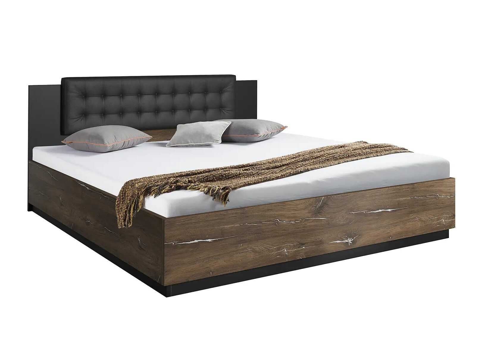 Cama Felelie 104 (Tamus Flagstaf carvalho + Prata)