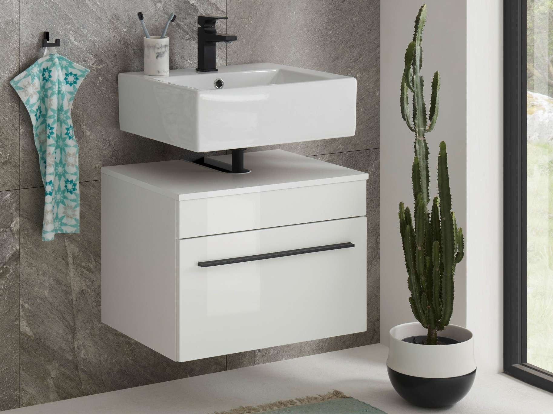 Armário suspenso para casa de banho para lavatório Torbelu 107