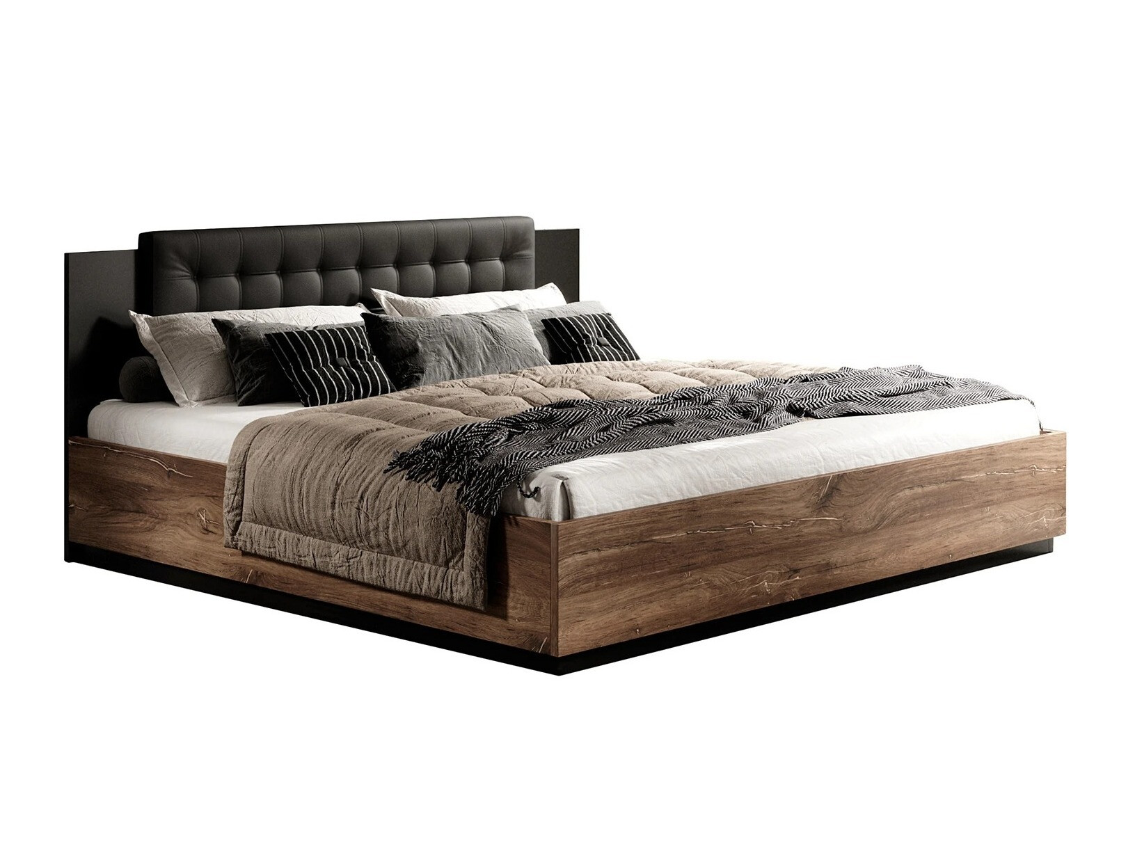 Cama Felelie 112 (Tamus Flagstaf carvalho + Cobre)