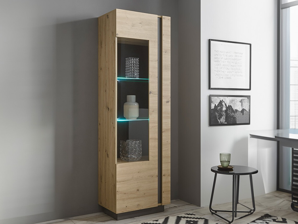 Estante Veropho 100 (Carvalho Artisan + Grafite)