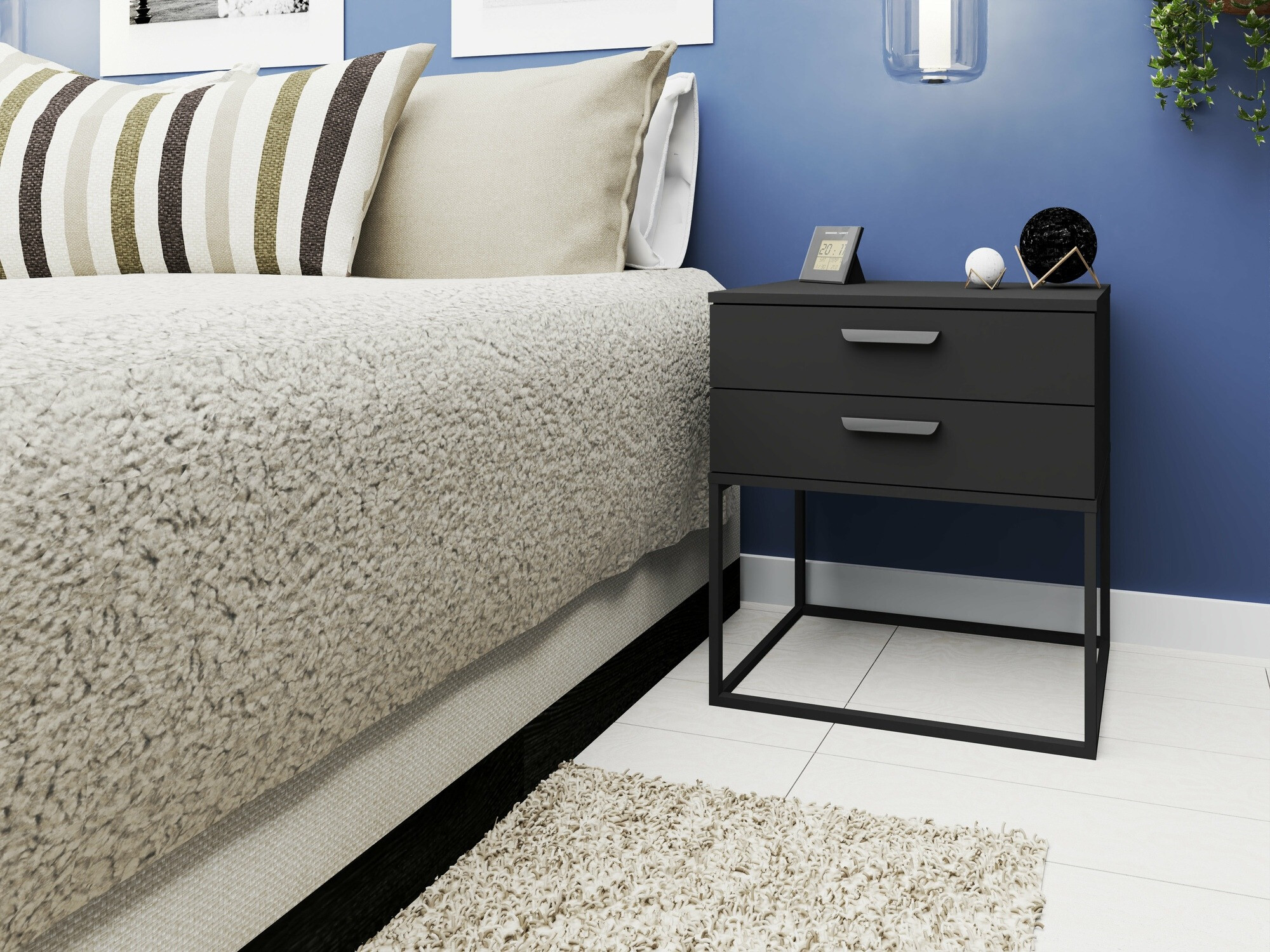 Mesa de cabeceira Bristol 194 (Antracite)