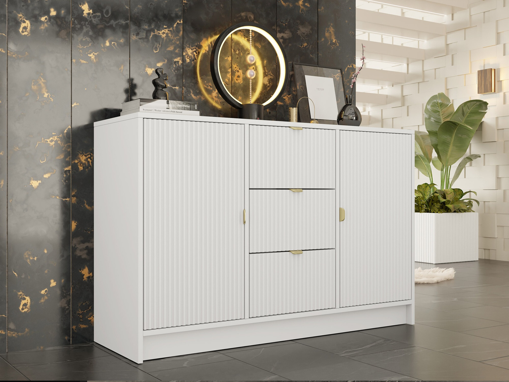 Cómoda Comfivo Larmire 101 (Branco)