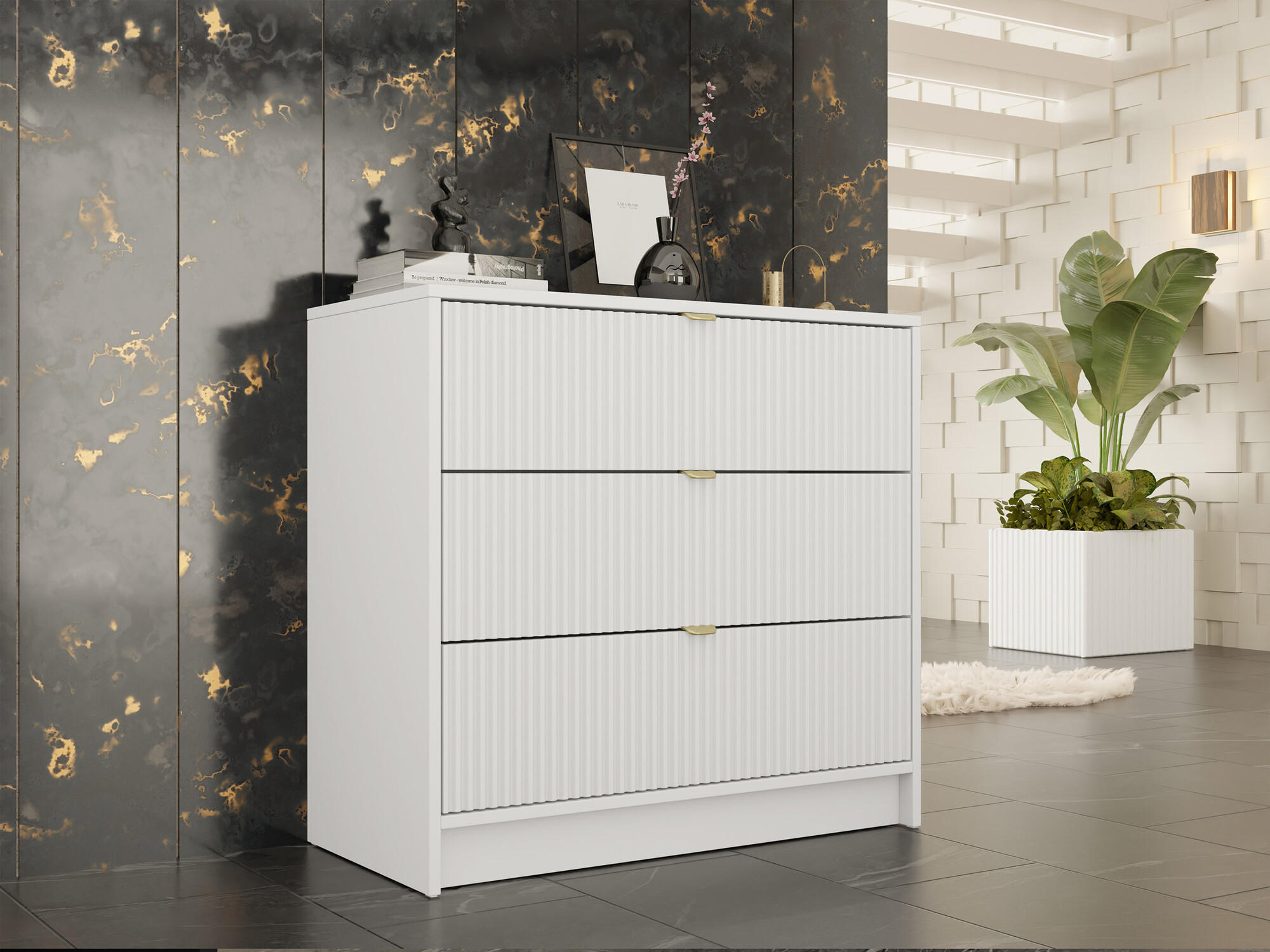 Cómoda Comfivo Larmire 102 (Branco)
