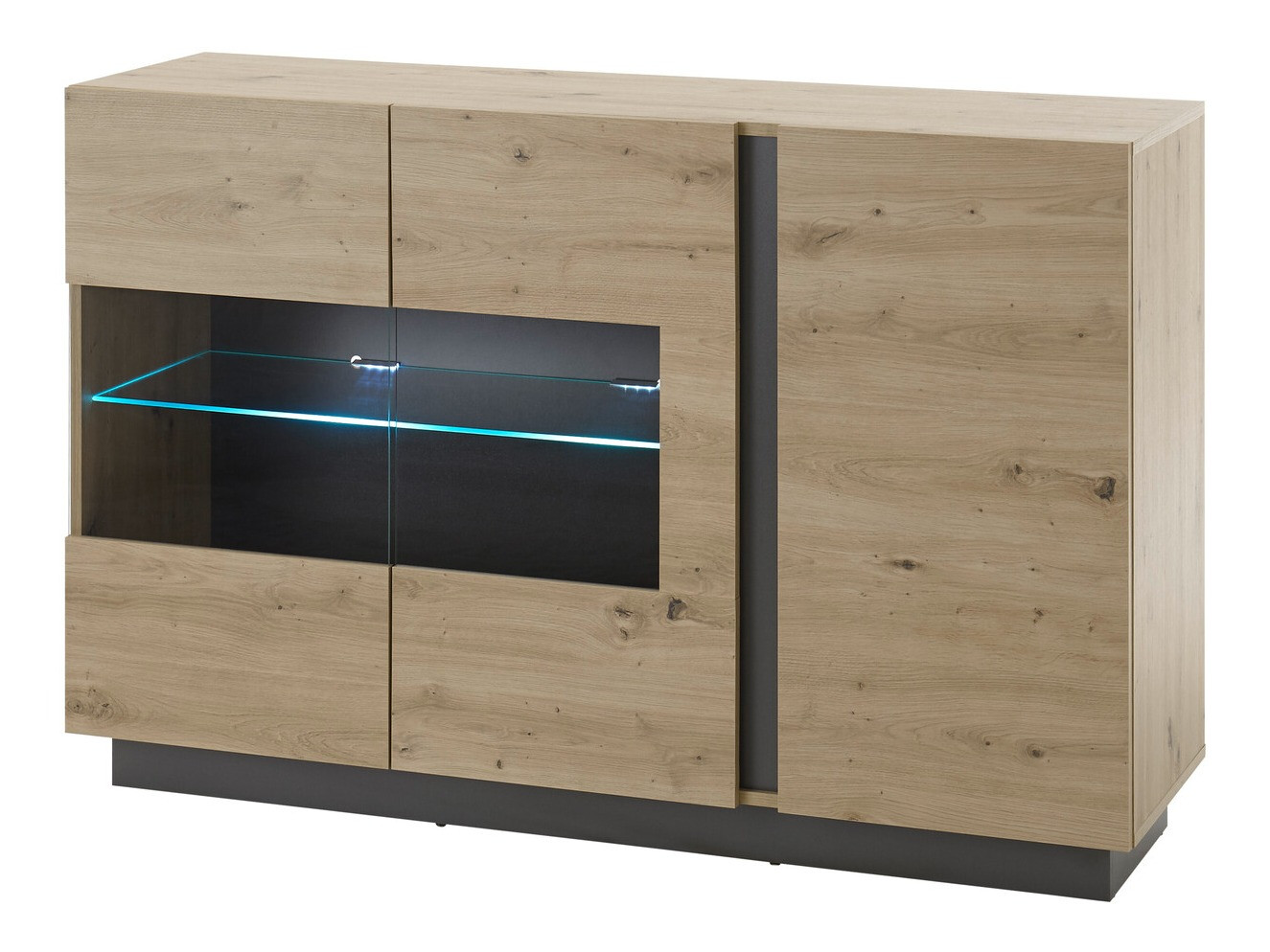 Aparador Veropho 104 (Carvalho Artisan + Grafite)