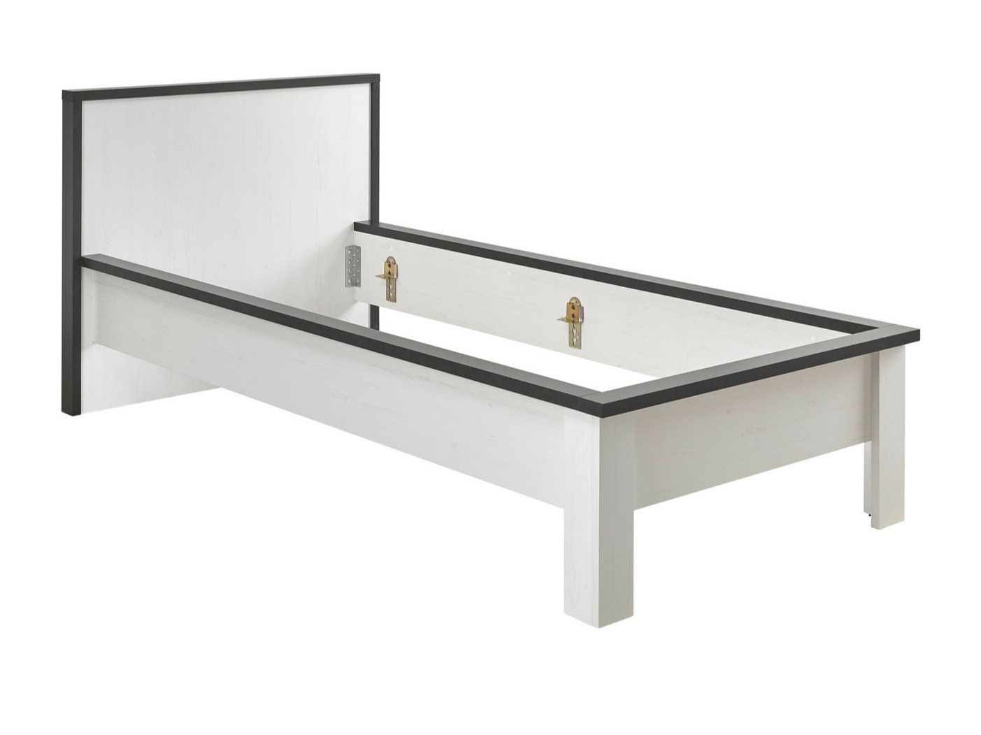 Cama Cirtale 109 (Pinheiro branqueado + Antracite)