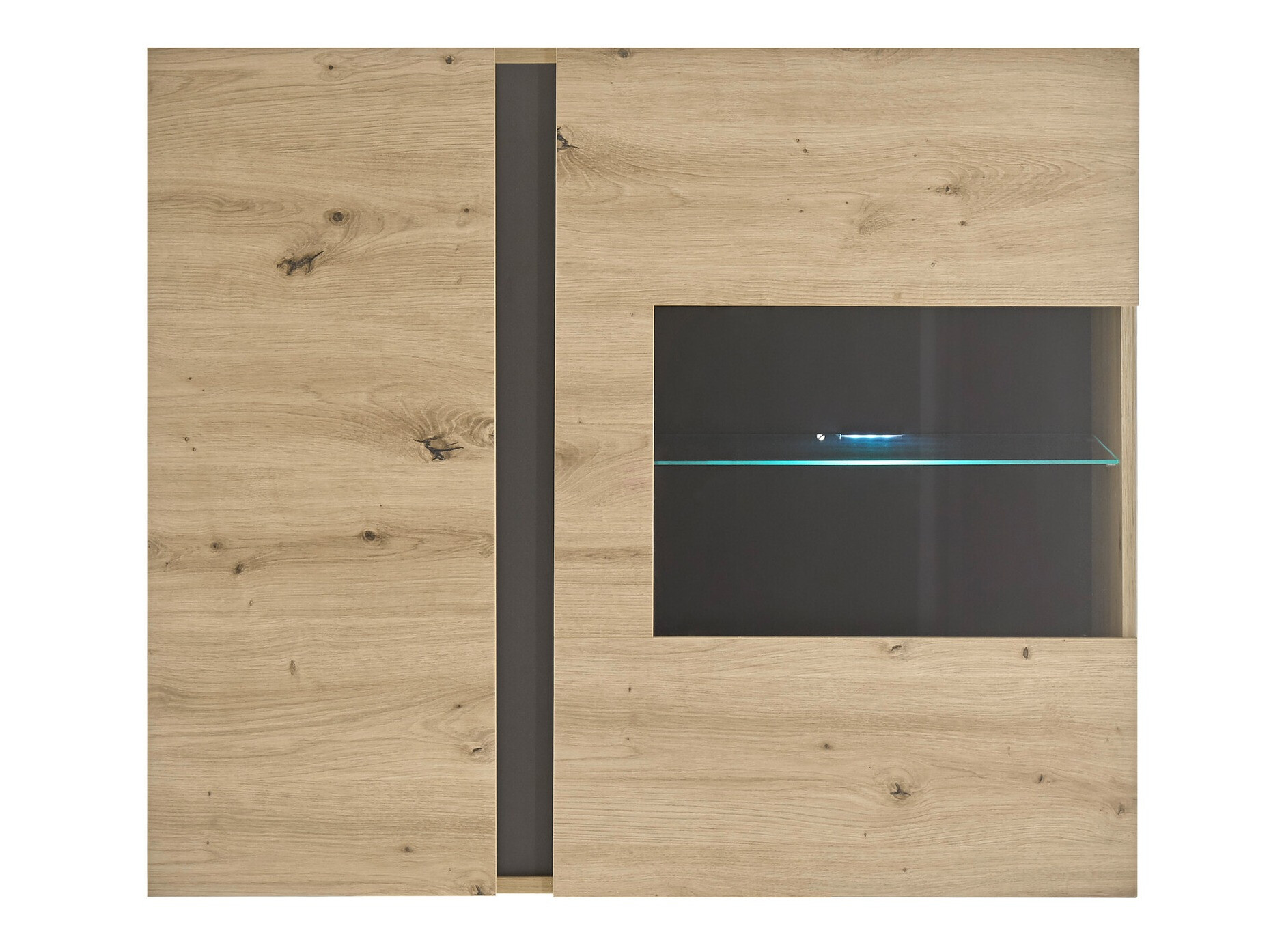 Armário suspenso Veropho 105 (Carvalho Artisan + Grafite)