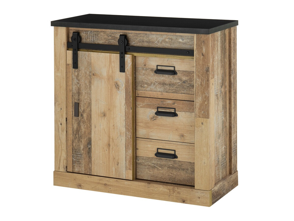 Cómoda Cirtale 117 (Antracite + Árvore envelhecida)