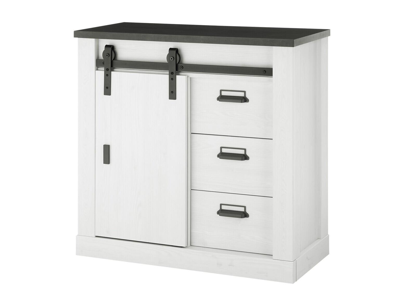 Cómoda Cirtale 117 (Antracite + Pinheiro branqueado)