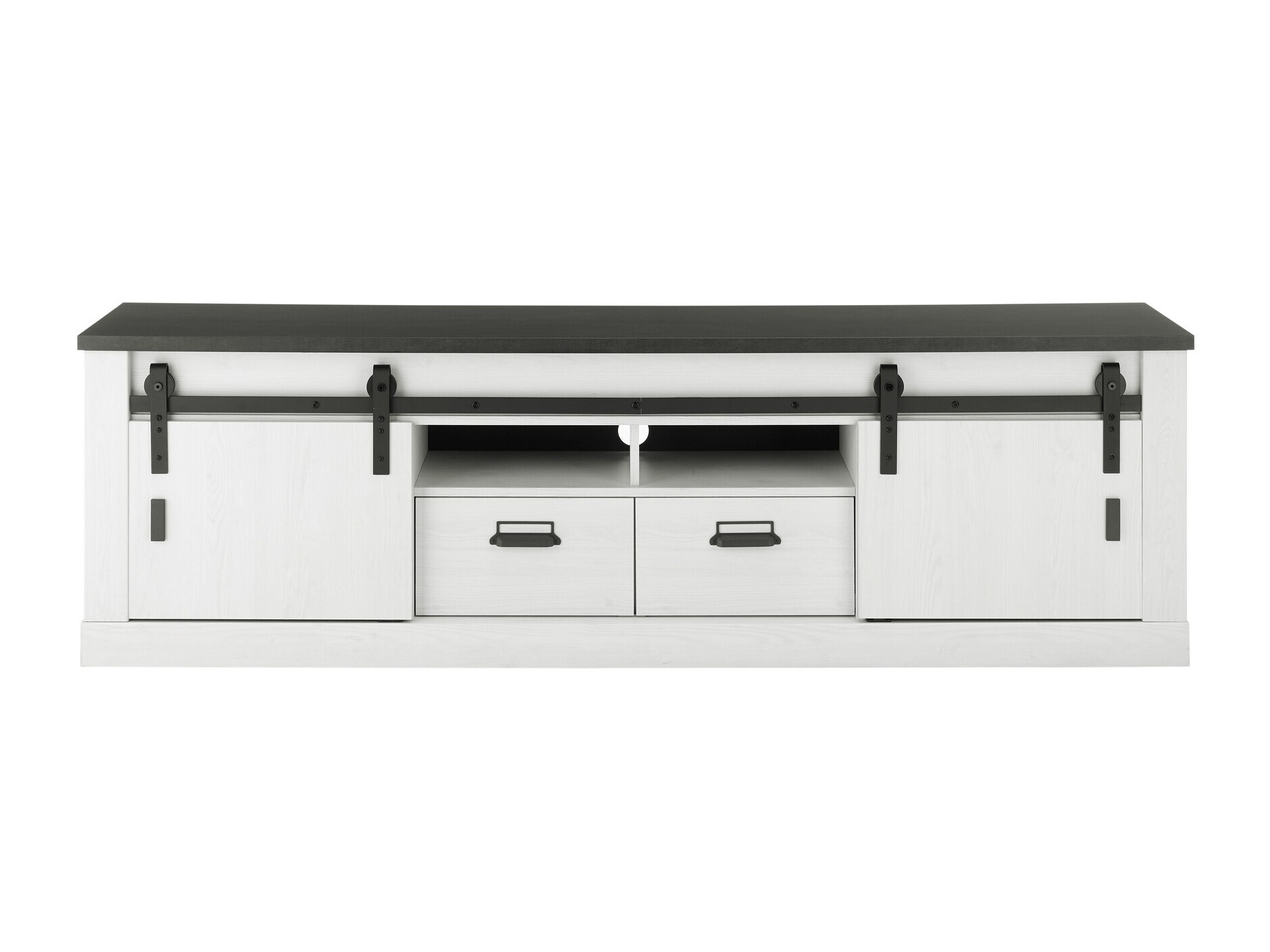 Móvel de TV Cirtale 113 (Antracite + Pinheiro branqueado)