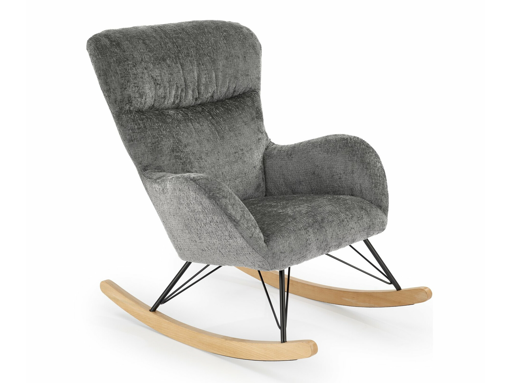 Cadeira de baloiço Houston 1594 (Cinzento)