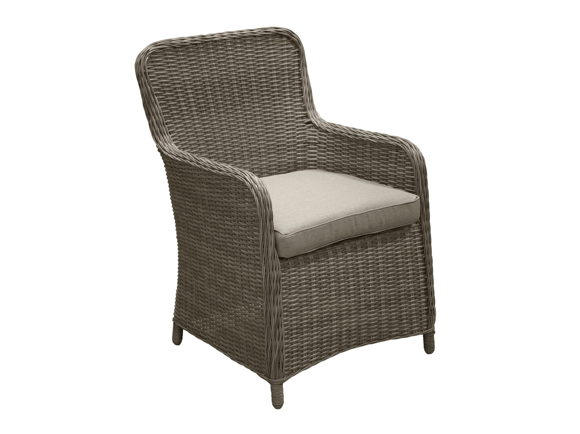 Conjunto de mesa e cadeiras Dallas 2201 (Castanho claro + Bege)