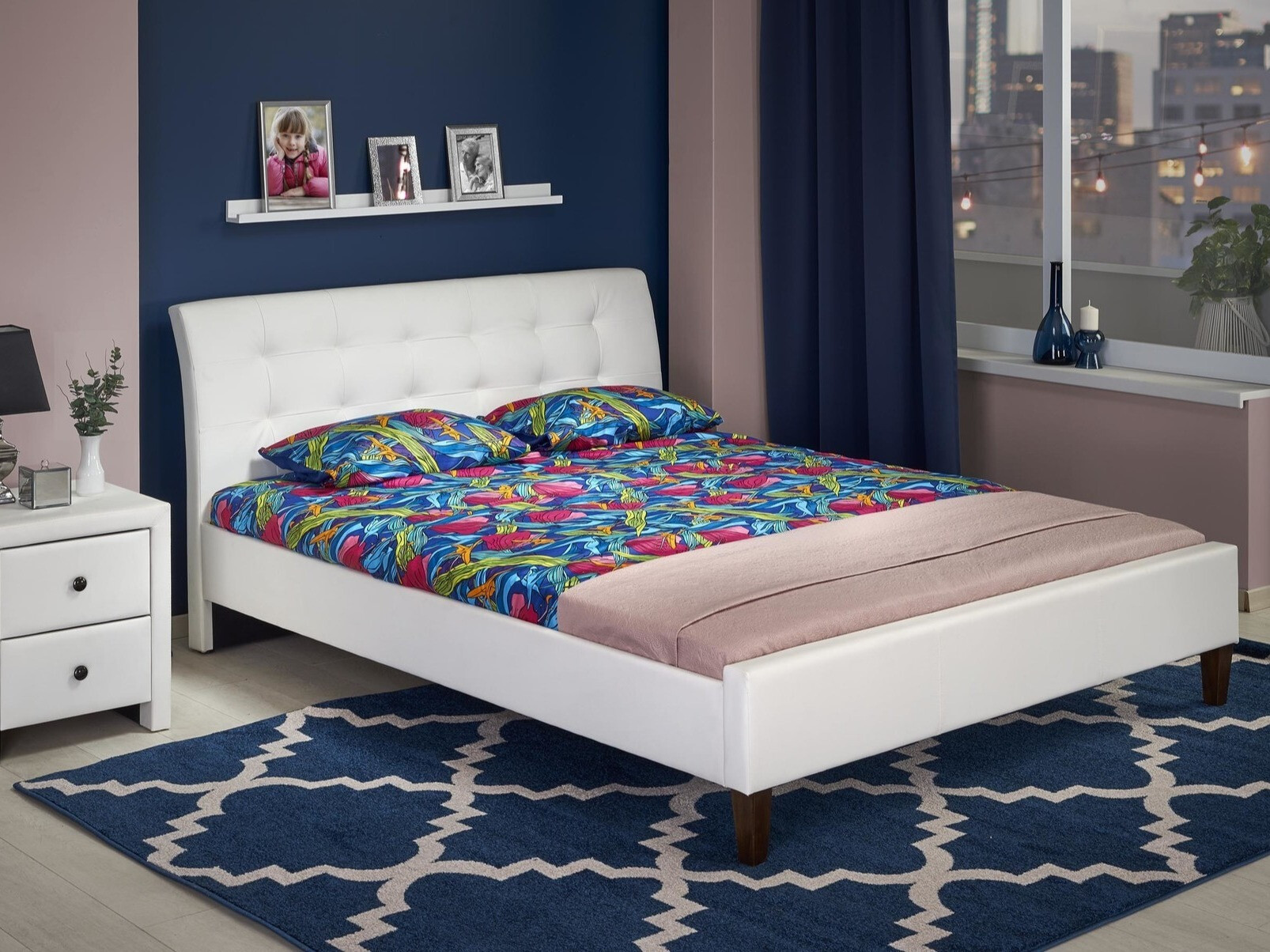 Cama Houston 145 (Branco)