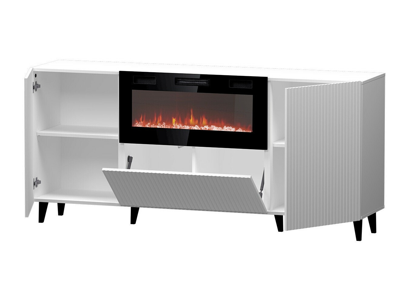 Aparador Levmari 104 (Preto + Dourado)