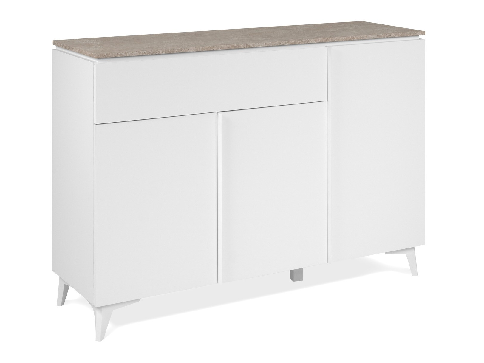 Cómoda Findlay V101 (Branco + Castanho claro)