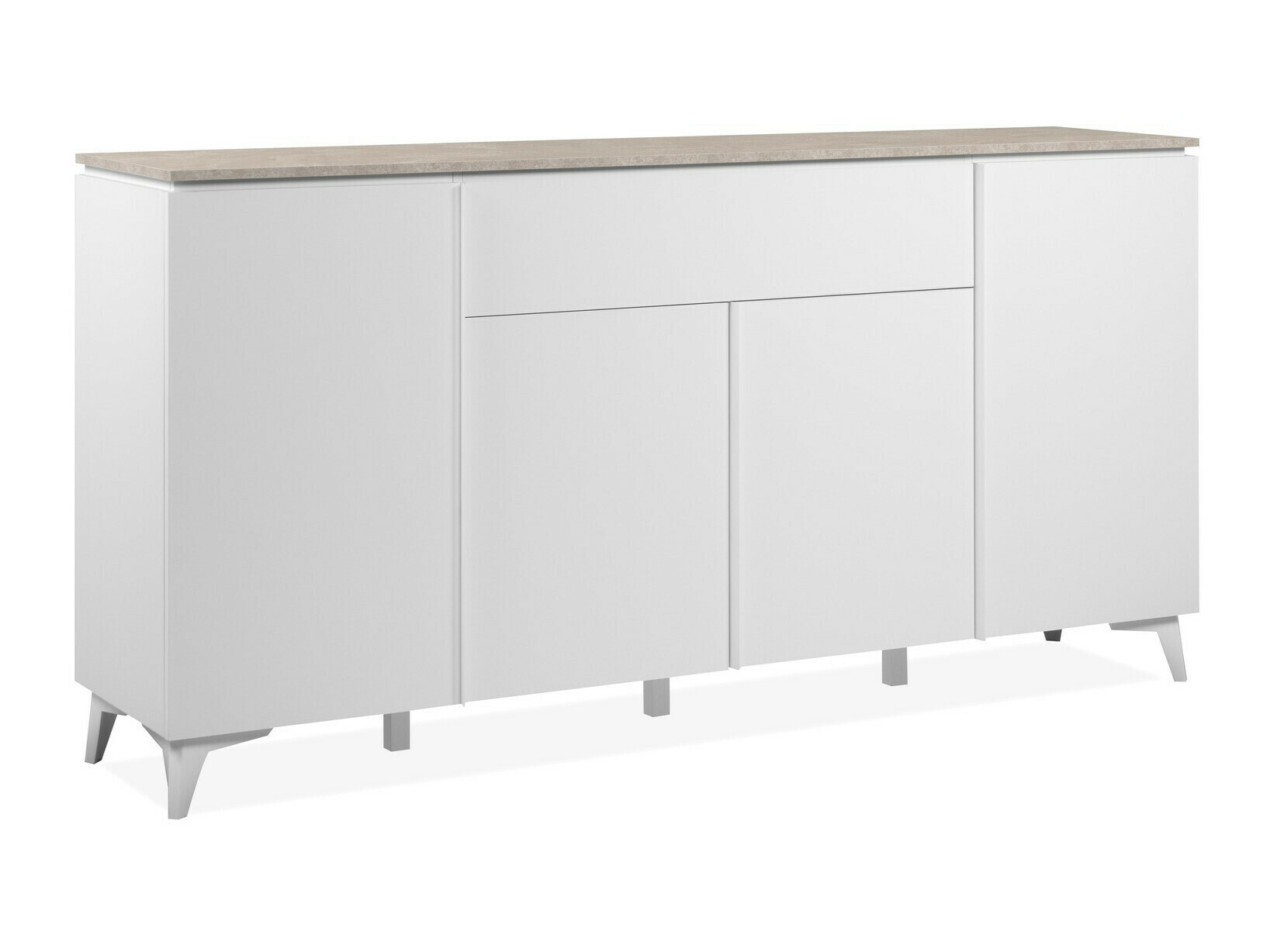 Cómoda Findlay V102 (Branco + Castanho claro)