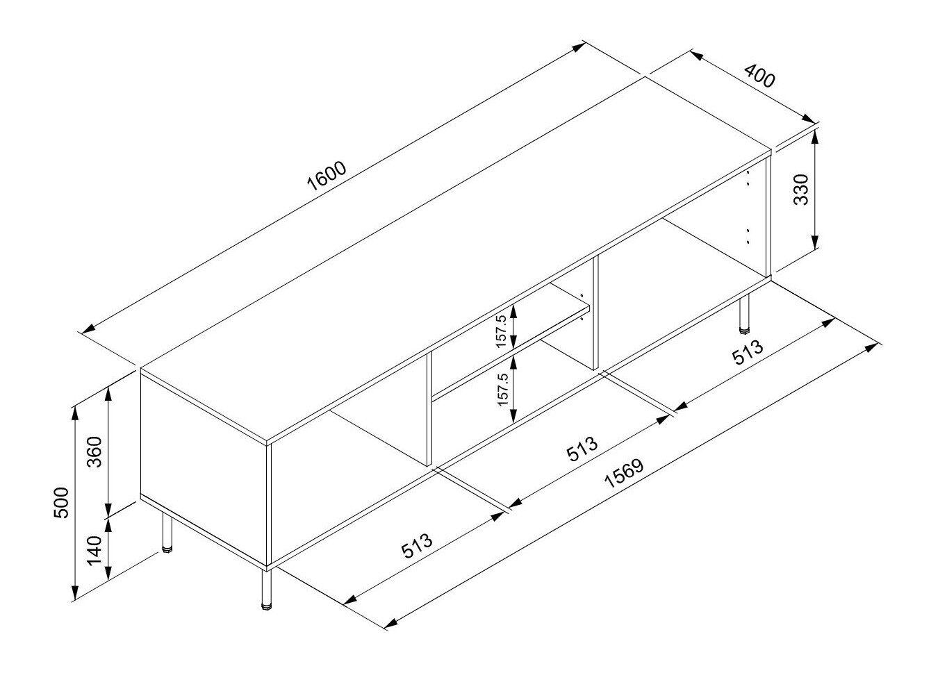 Móvel de TV Findlay Y106