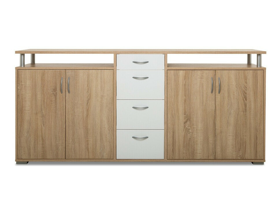 Cómoda Findlay 114 (Carvalho sonoma + Branco)