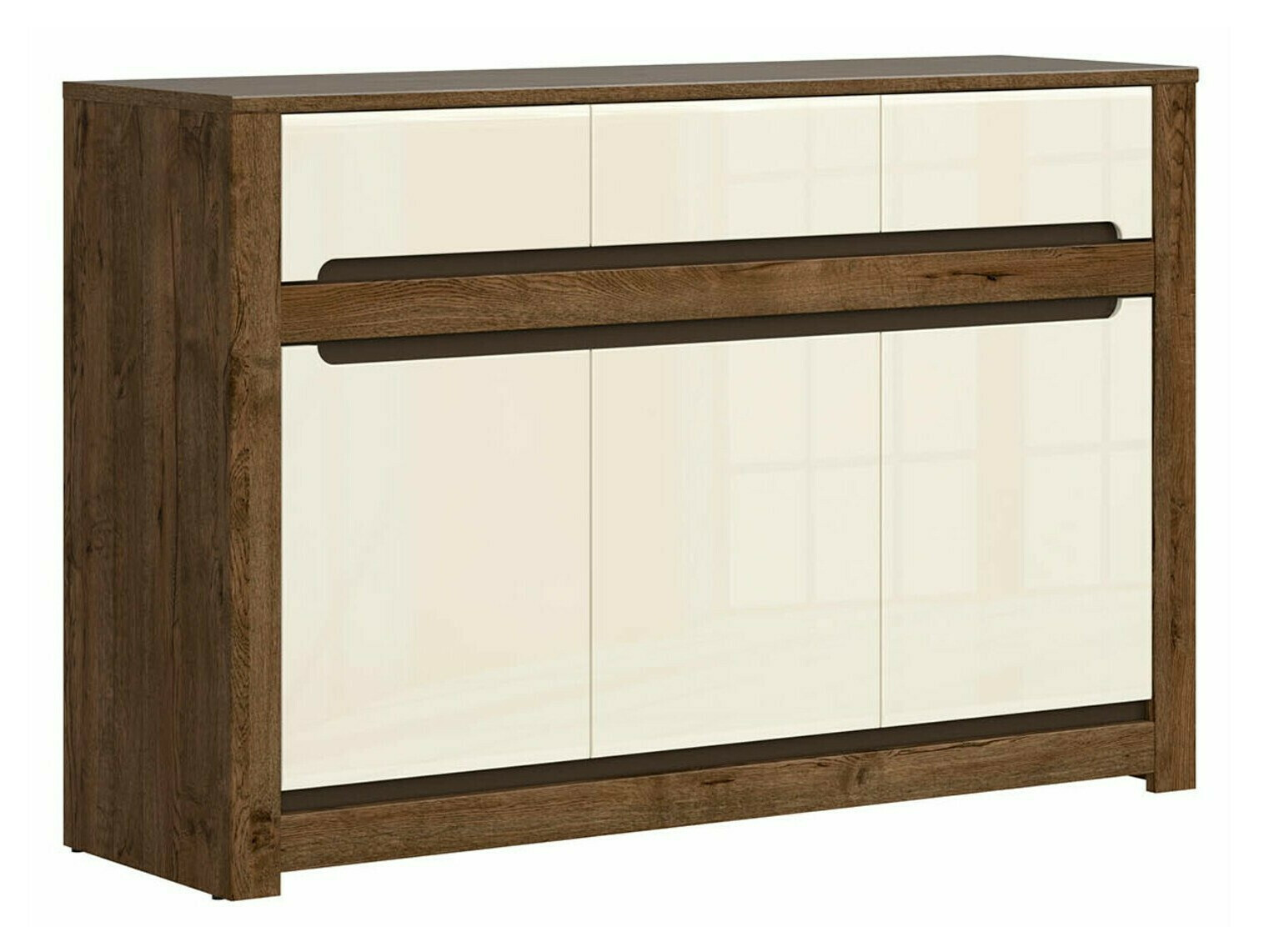 Cómoda Ophevaru 101 (Creme brilhante + April carvalho)