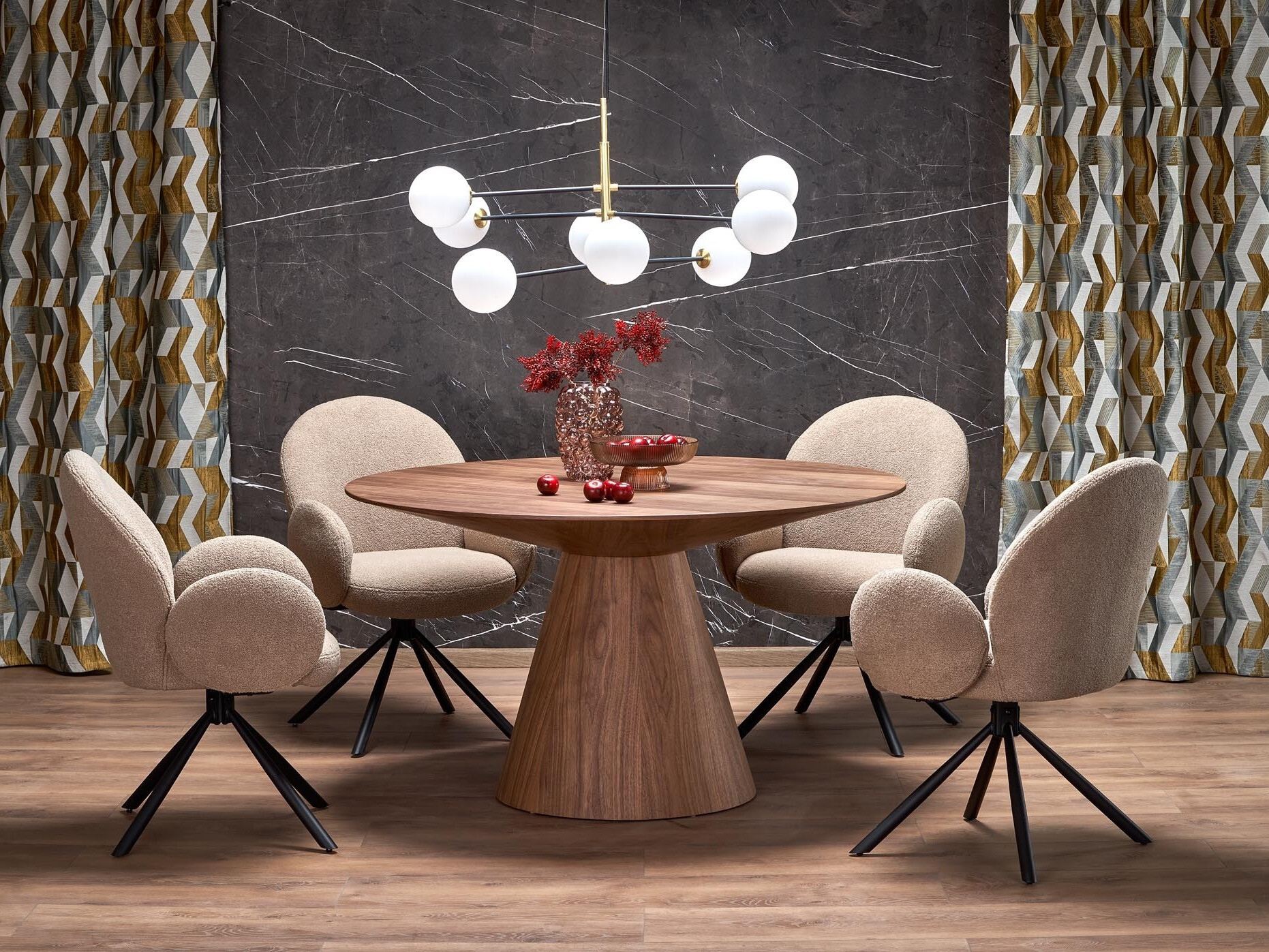 Cadeira Houston 1527 (Cappucino + Preto)