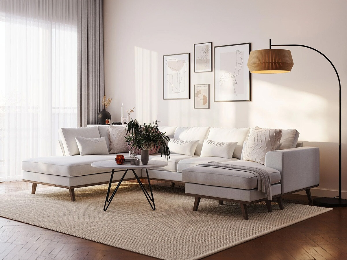 Sofá de canto Floromo 126