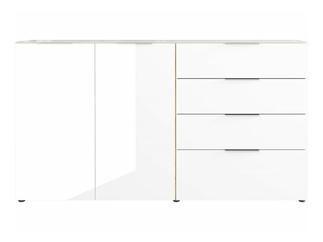 Cómoda Sacramento 302 (Branco + Navarra carvalho)