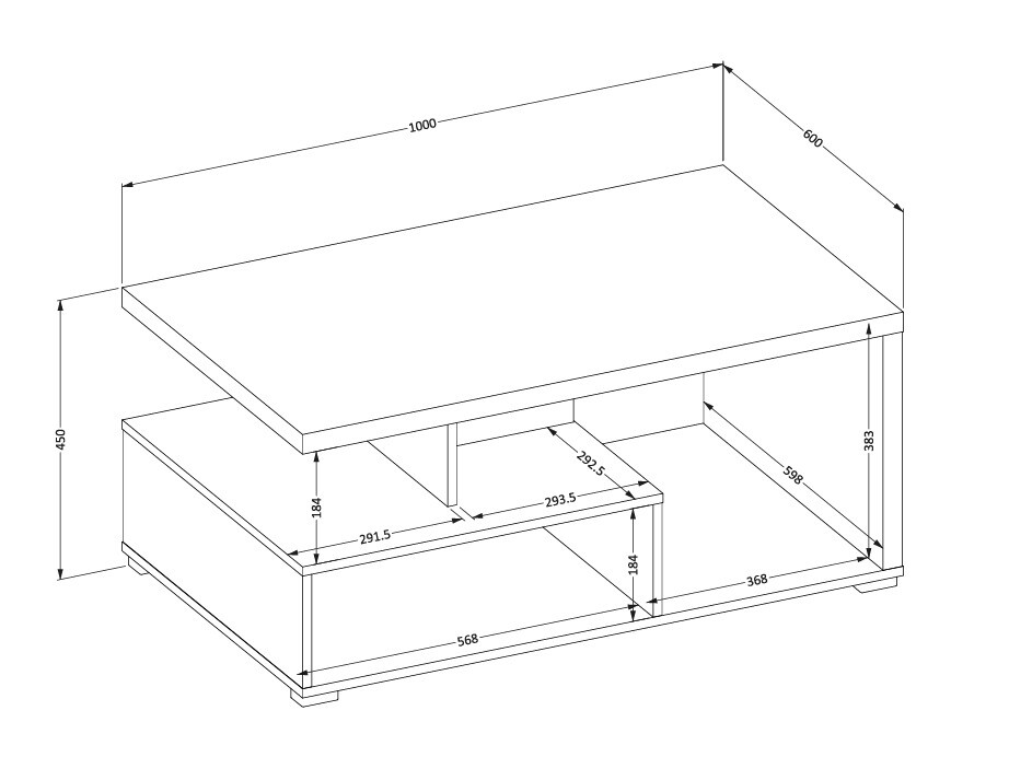 Mesa de centro Virvele 100