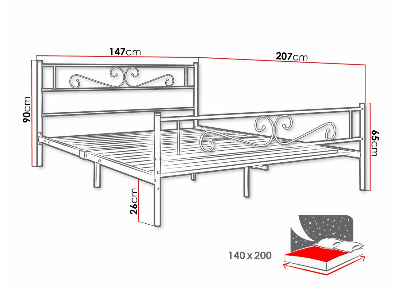Cama Comfivo 345 (Branco)