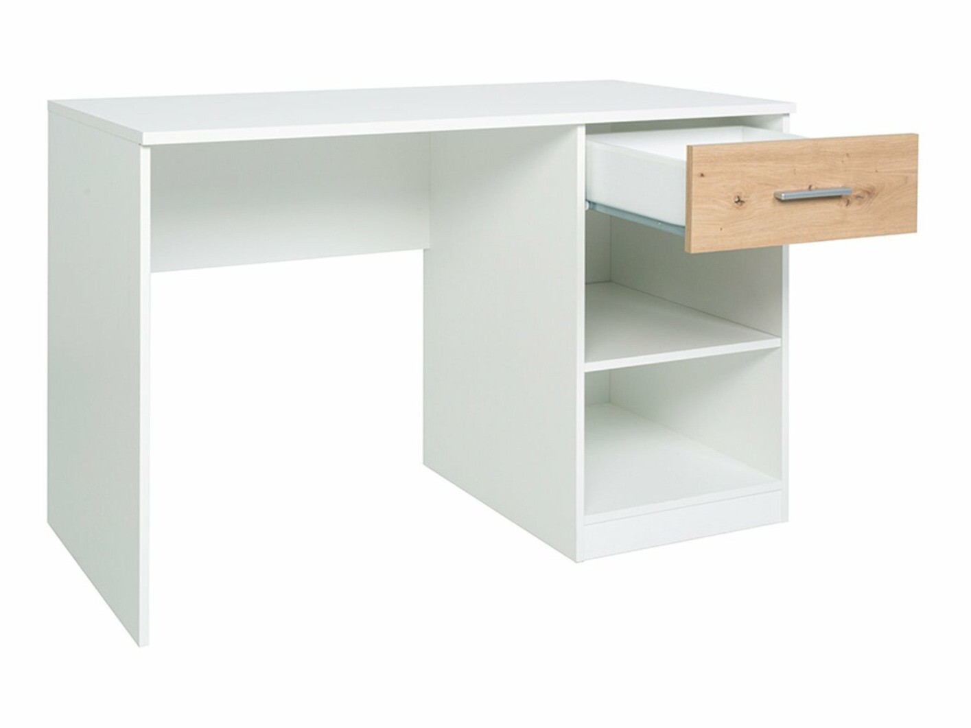 Mesa de escritório Boston 426 (Branco + Carvalho Artisan)