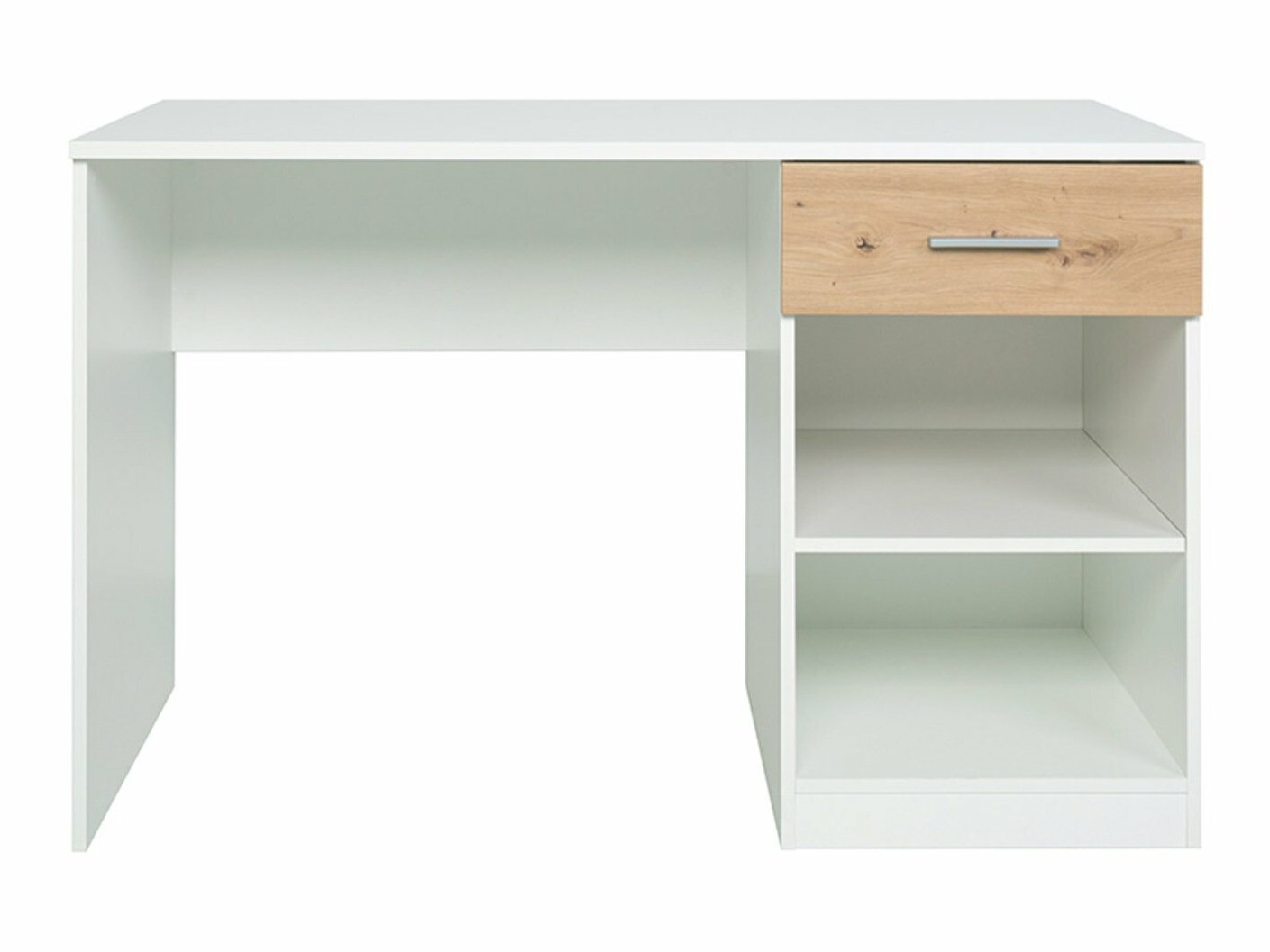 Mesa de escritório Boston 426 (Branco + Carvalho Artisan)