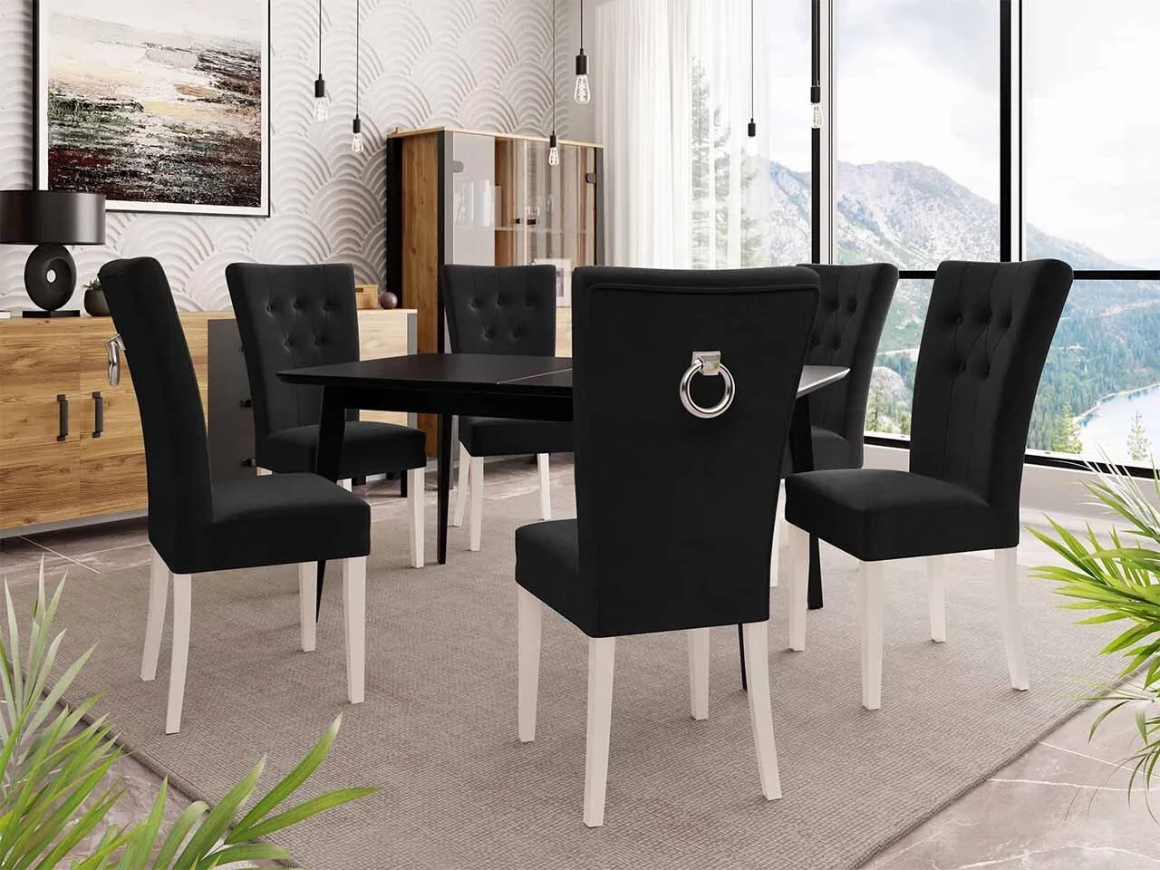 Cadeira Racine 108 (Branco + Magic Velvet 2219)