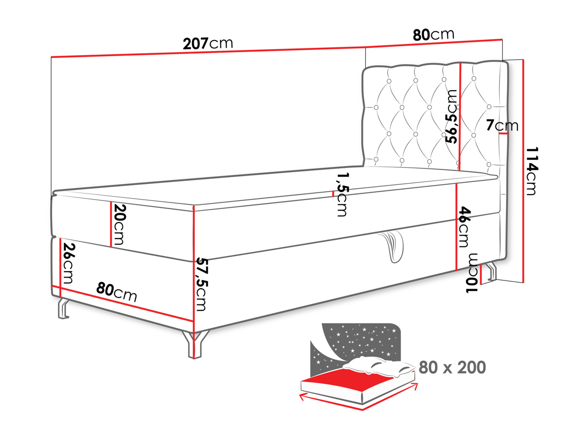 Cama continental Memphis 142 (Manila 26)