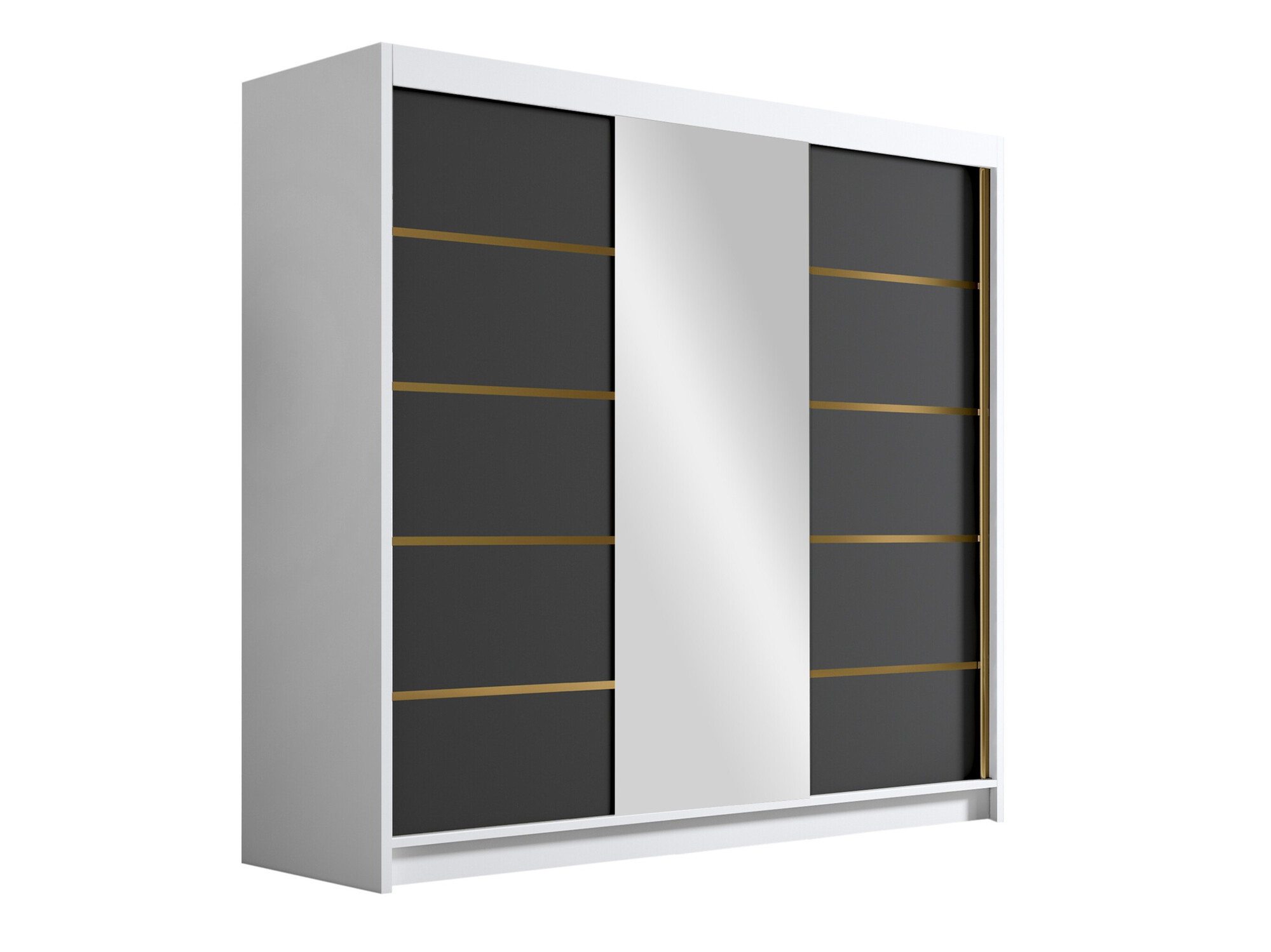 Roupeiro Closico Plenor VI (Branco + Preto)