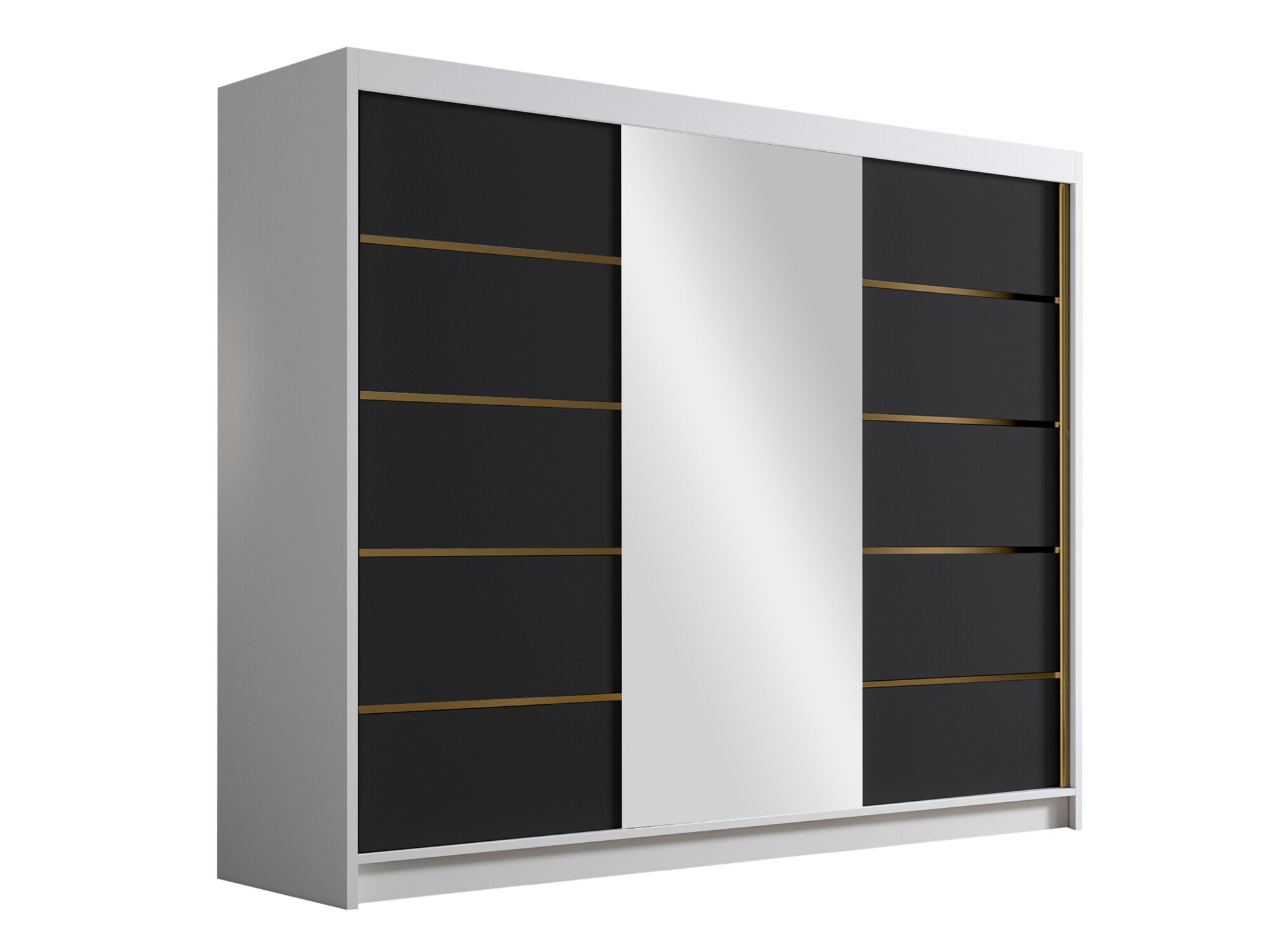 Roupeiro Closico Veltron II (Branco + Preto)