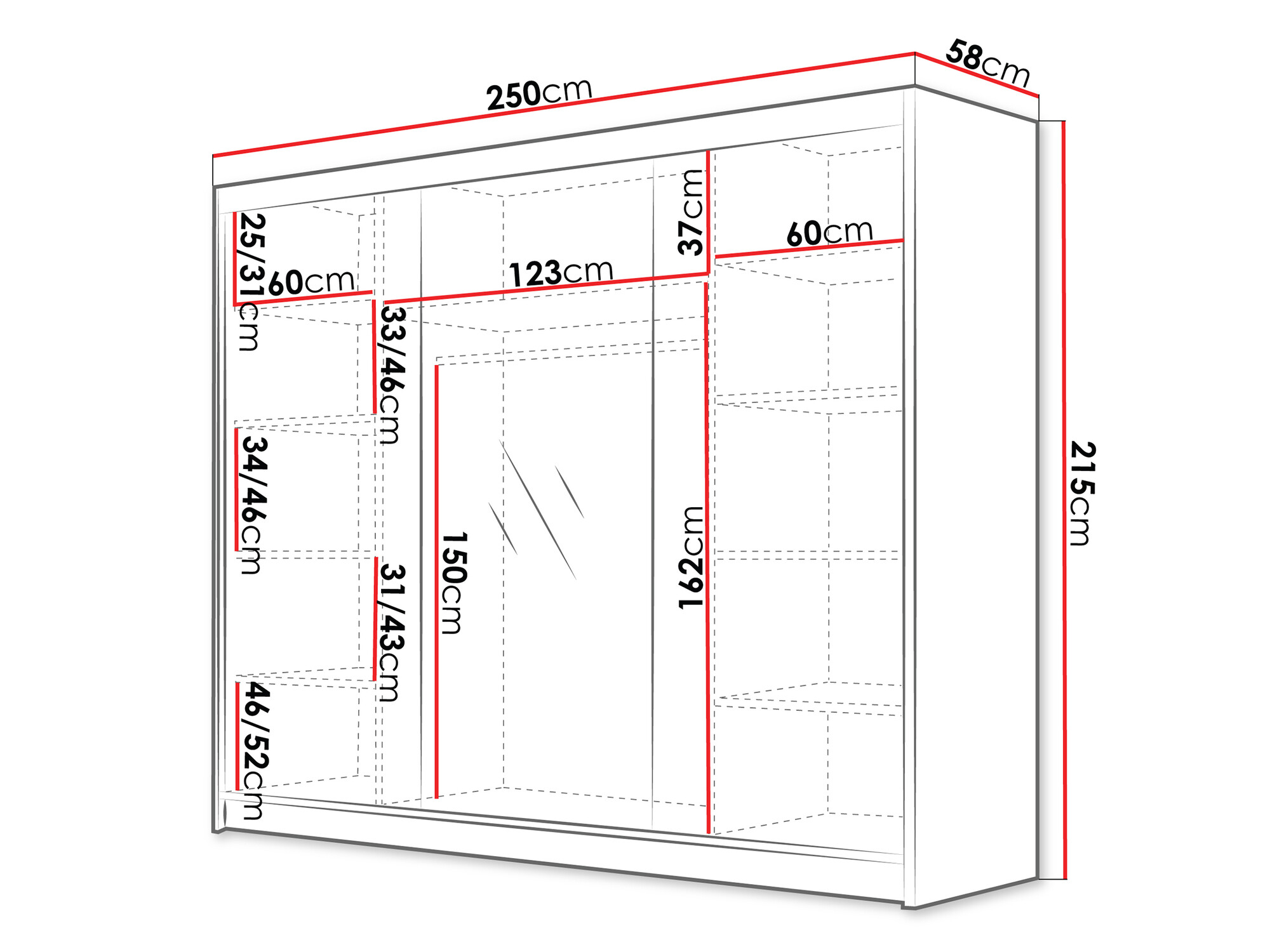 Roupeiro Closico Veltron II (Caxemira)