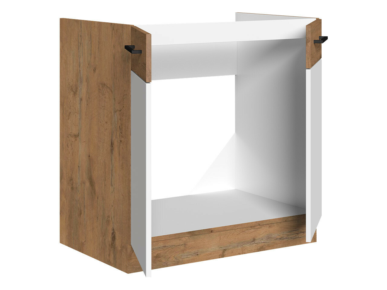Armário modular de lavatório com portas Wood Dark 101