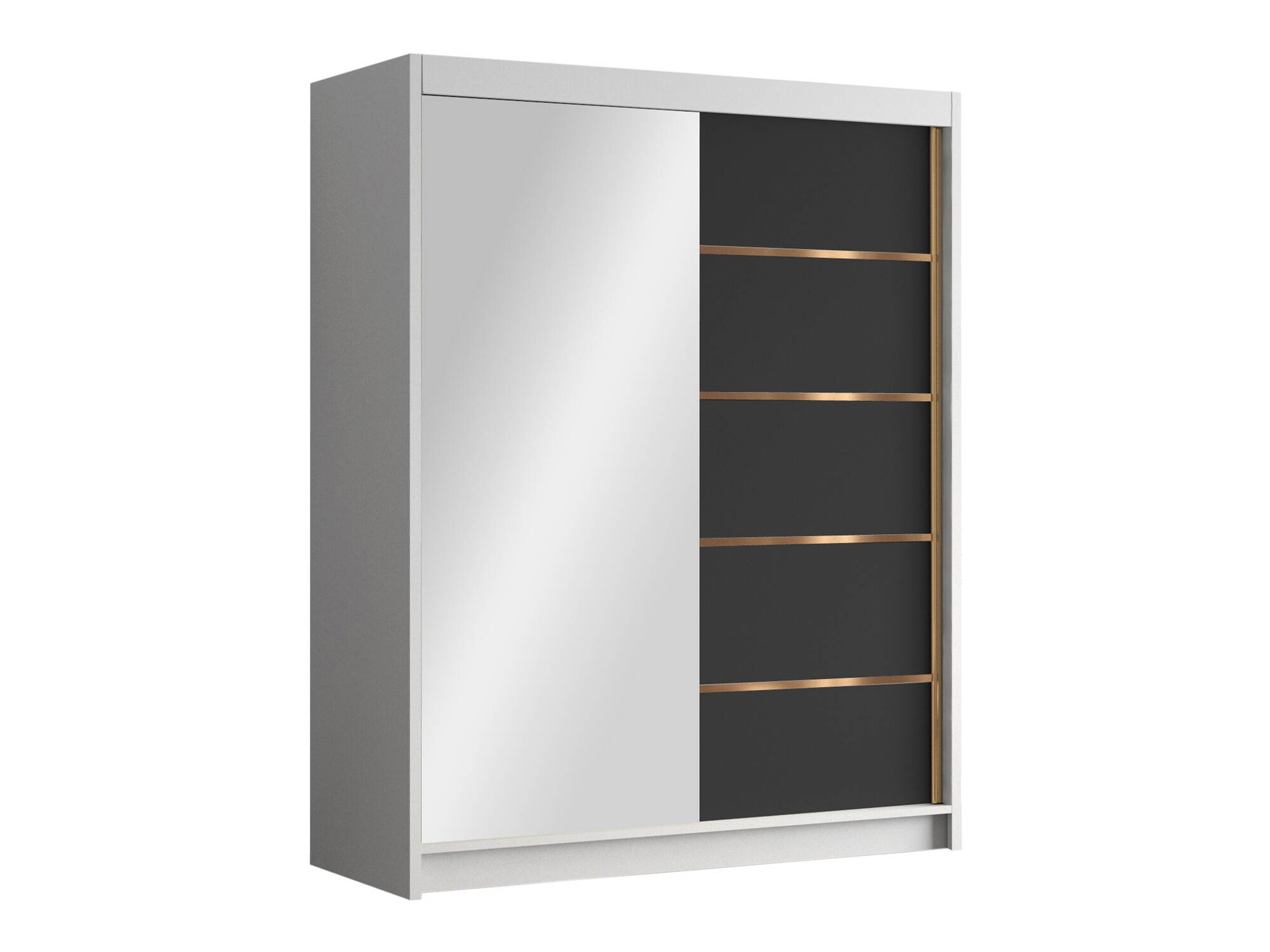 Roupeiro Closico Capsa III (Branco + Preto)