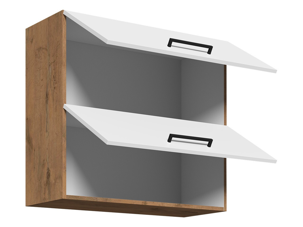 Armário modular suspenso Wood Dark 107