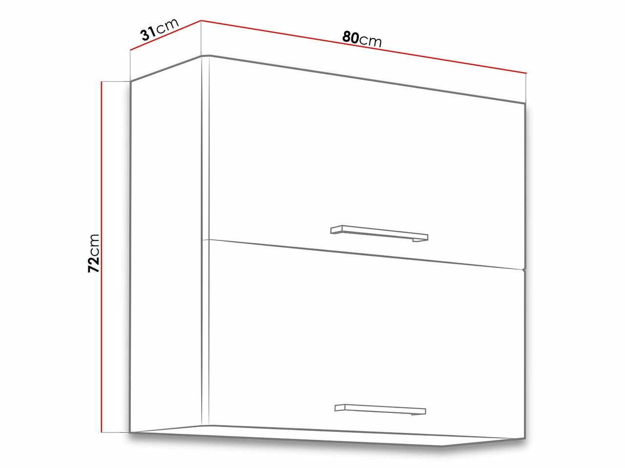 Armário modular suspenso Wood Dark 107