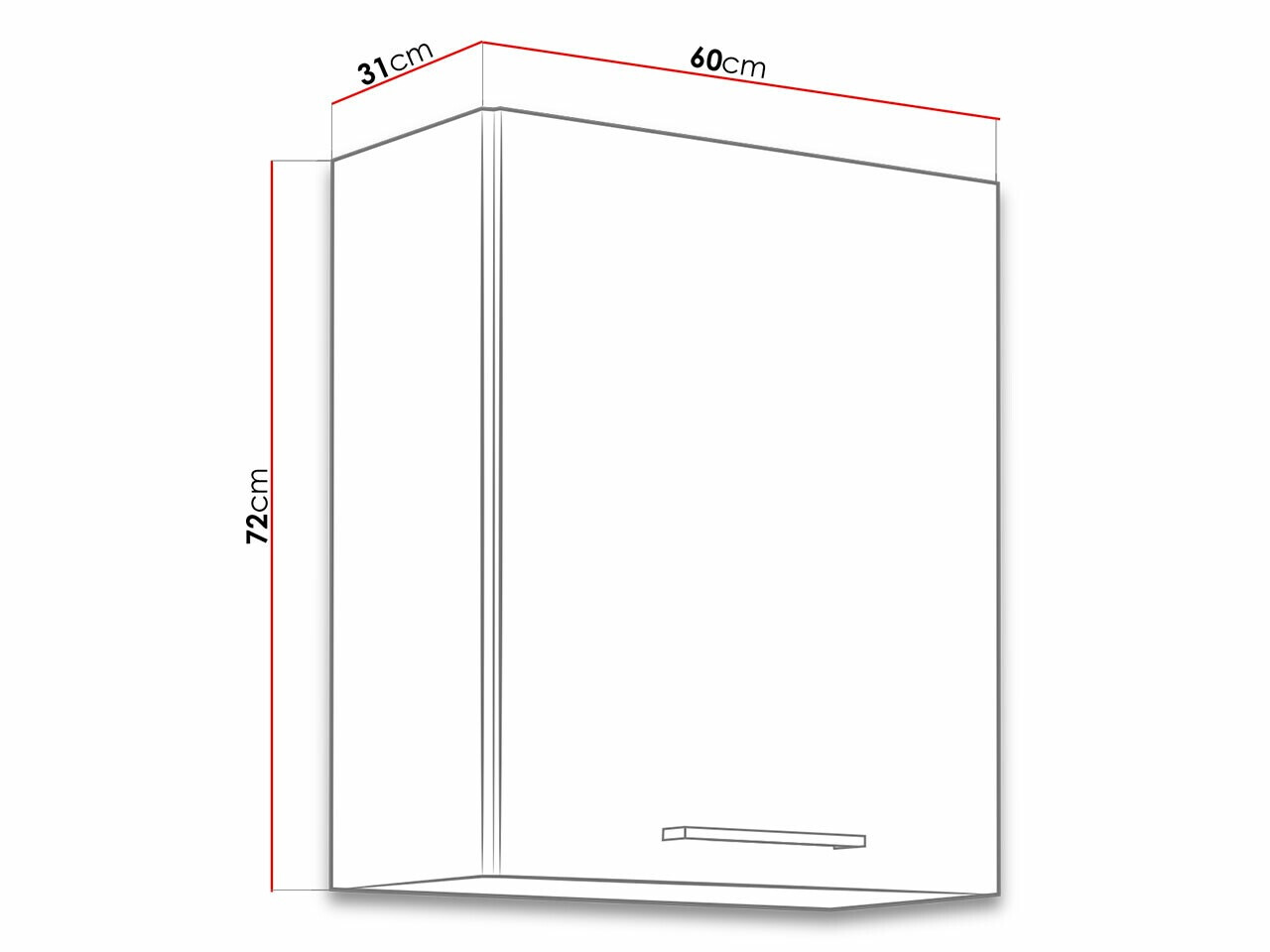 Armário modular suspenso Wood Dark 108