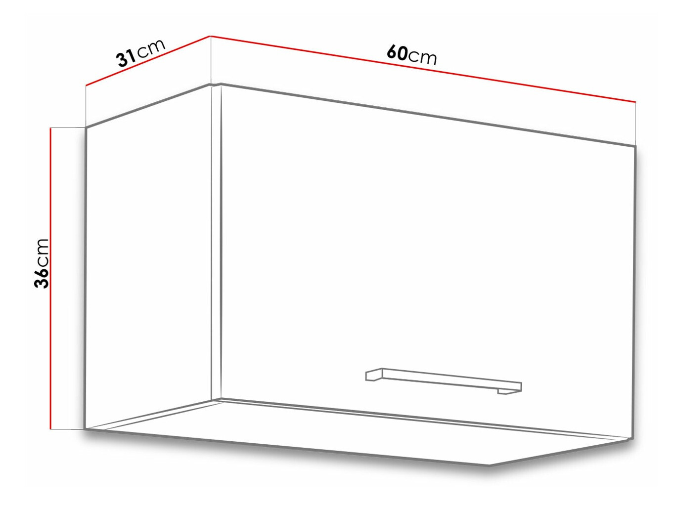 Armário modular suspenso Wood Dark 109