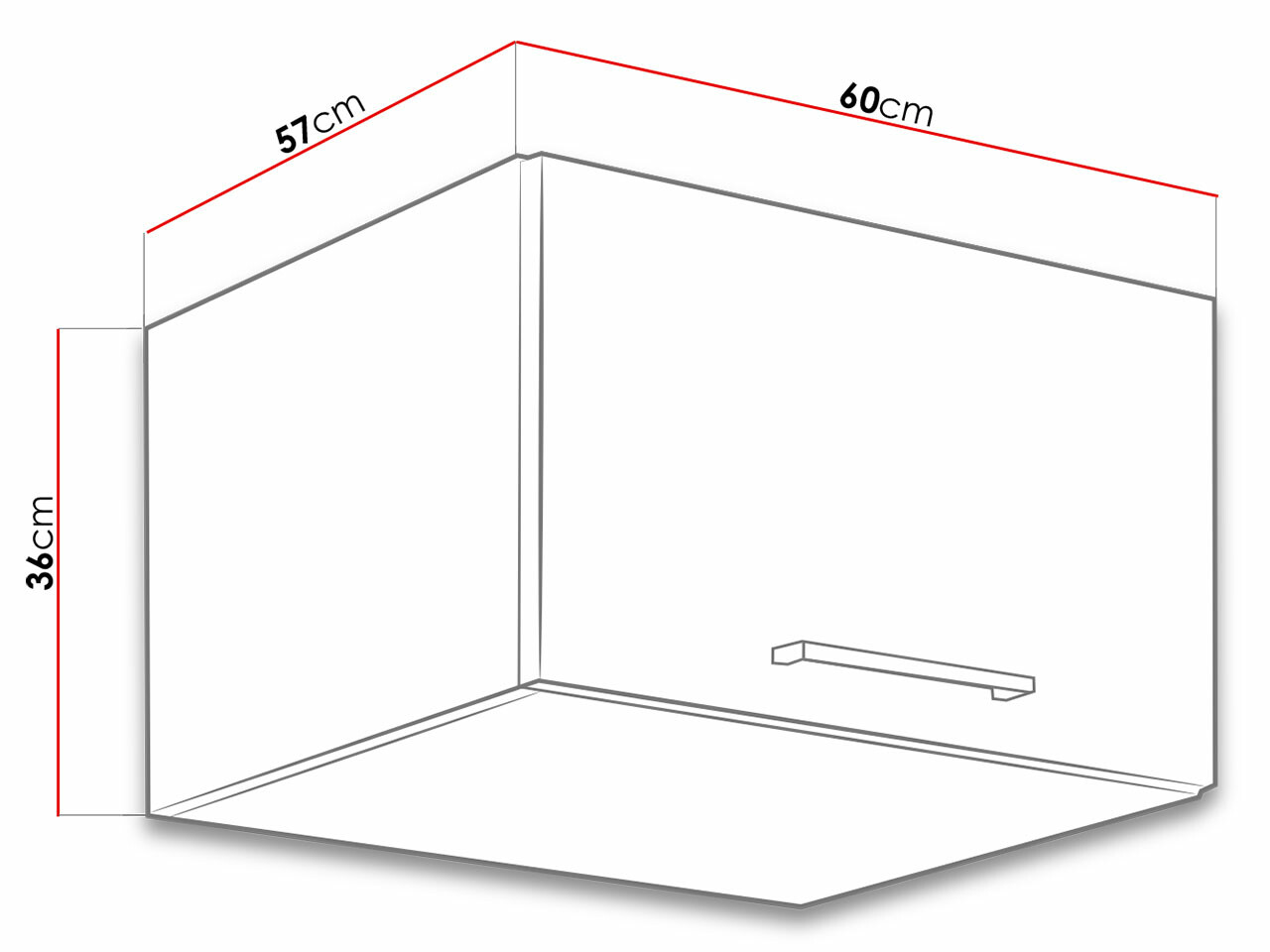 Armário modular suspenso Wood Dark 110