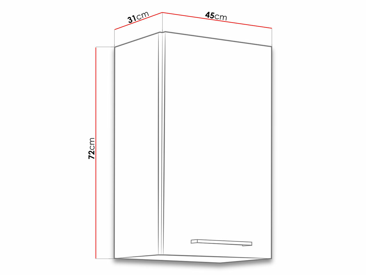 Armário modular suspenso Wood Dark 112
