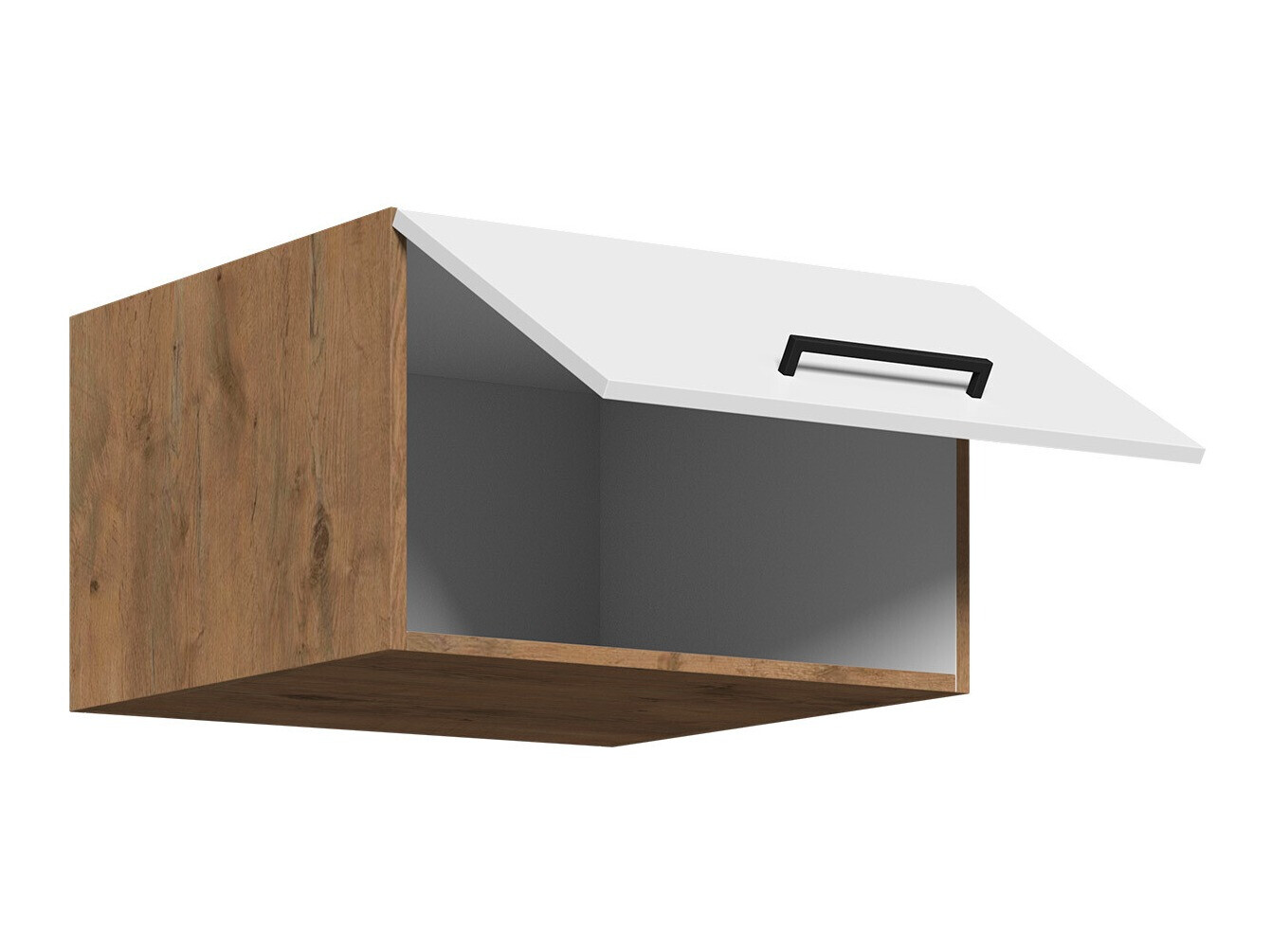 Armário modular suspenso Wood White 124